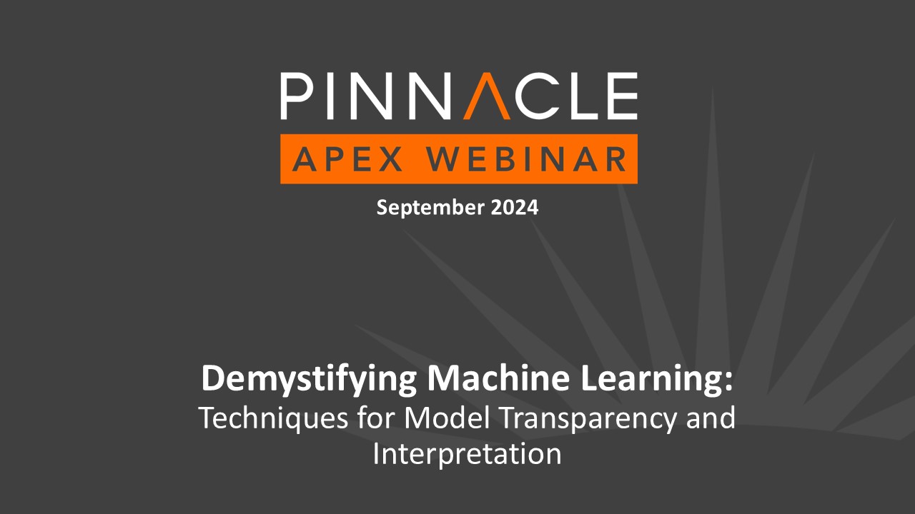 Title slide: Demystifying Machine Learning - Techniques for Model Transparency and Interpretation